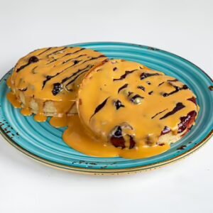 פנקייק חמאת בוטנים ופירות יער