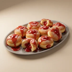 מגש דונאטס תות